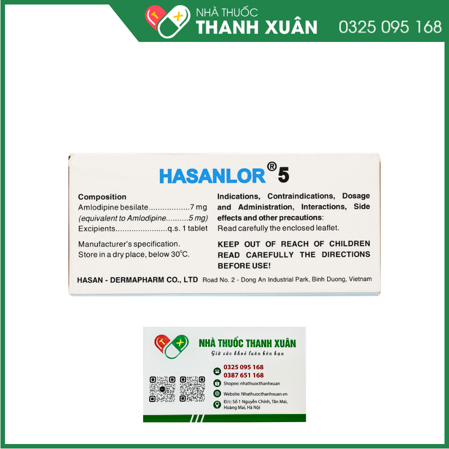 Hasanlor 5 điều trị tăng huyết áp